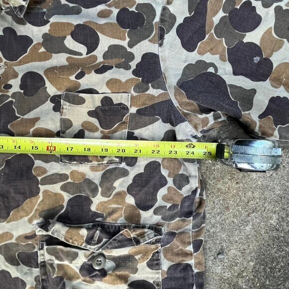 Men's boxy vintage duck camo Jacket shirt 80s 90s gorpcore - Picture 5 of 7